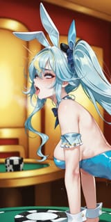 51605-3176946714-obj shep, mamaloni, rei _(sanbonzakura_), (honjou raita_0.65), 1girl, faceless male, clarakaminari, blue hair, streaked hair, s