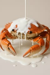 20250708_0923_Milky Crab Encounter_simple_compose_01jzkt0bwrfx9rm3kqkdks7nc6