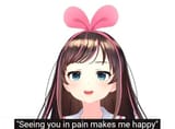 seeing you in pain makes me happy