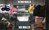 no males