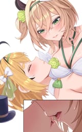 She dooby getting the tongue from Nimi