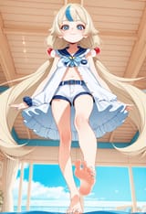 51638-1242084408-obj shep, mamaloni, rei _(sanbonzakura_), (honjou raita_0.65), 1girl, loli, petite, blonde hair, streaked hair, very long hair,