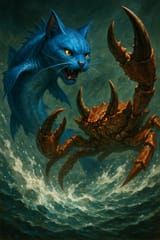 20250710_2319_Catfish vs Crab Showdown_simple_compose_01jztem4pxe0htxxffhxsc1q7d