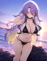 61261-moona hoshinova _(goddess_), purple hair, long hair, swept bang s-1652911669