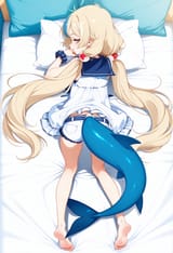 05759-1196414559-obj shep, mamaloni, rei _(sanbonzakura_), (honjou raita_0.65), 1girl, loli, petite, blonde hair, streaked hair, very long hair,