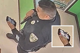 cop watches Lia