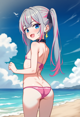 AI beach buttcrack