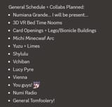 schedule