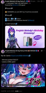 birthday giveaways