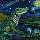 Vincent_can_Gogh_starry_night_crocodile_3314226635