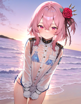 61746-rosemi lovelock, pink hair, medium hair, gradient eyes, blush, s s-2110956293