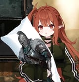 Sleepy with a body pillow