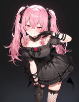 61862-rosemi lovelock, pink hair, alternate hairstyle, twintails, long s-43584982