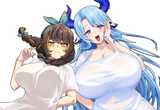 WS milky and callie no SD no lines no background