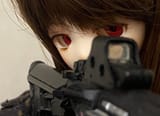 gun bjd anime girl