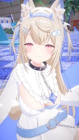 🩵 when i look into your eyes, i feel... 🐾 #FUWAMOCO #ホロライブ #holonatsuParadise #ホロナツpiece #shorts (3)