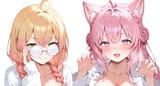 62384-hakui koyori, pink hair, long hair, purple eyes, _3, open mouth, s-3040457309a
