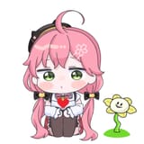 __sakura_miko_sakura_miko_and_flowey_hololive_and_1_more_drawn_by_mochimiko__407a462439798e79cd759add2e8cef2e