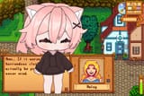 smugs at you before flashing you everything she is not wearing under her hoodie