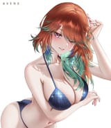 Avene_chan - blue swimsuit