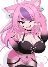 pink cat