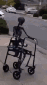 skeleton-wheelchair