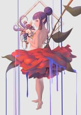 Ina bouquet fanart by @BoBoYiMa
