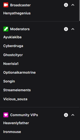 list