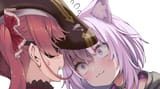 __houshou_marine_nekomata_okayu_houshou_marine_and_nekomata_okayu_hololive_drawn_by_kubota_masaki__c3648110e78cdb6aa68c2d00b64c8aa9