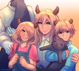 Happy Tapir Family