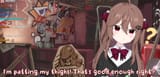 patting thighs