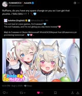 Screenshot 2025-08-01 at 21-35-28 FUWAMOCO🐾holoEN on X Ruffians do you have any spare change on you so I can get that plushie… BAU BAU〜！！🐾🩵 _ X