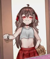 opens door