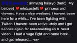 korean mikey back from a twitch ban