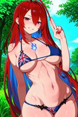 00010-2151986152-best quality_elizabeth rose bloodflame, long red hair, red eyes, (blue chest flame_1.3),_grin,_large breasts, perky breasts apar