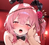63663-loli, flat chest, black playboy bunny, rabbit ears, black thighh s-308599284a