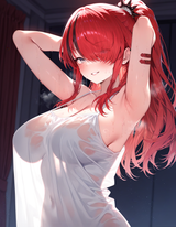 63669-lain paterson, red hair, long hair, grey eyes, ear piercing, whi s-3912366006