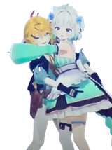 Doki_and_Mint_hug_no_bg