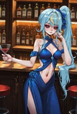 51845-1472368962-obj shep, mamaloni, rei _(sanbonzakura_), (honjou raita_0.65), basedbinkie, 1girl, clarakaminari, blue hair, streaked hair, sid