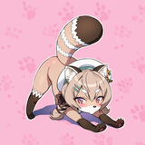 1girl, komachi panko, raccoon girl, raccoon ears, furry,joyride, ootomo takuji, s-3068601506