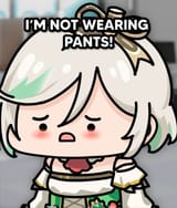 CC not wearing pants