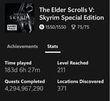 Skyrim numbers