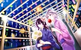 Konachan.com - 225706 aliasing all_male anthropomorphism apple candy deretta festival food fruit japanese_clothes male mask night sky stars summer touken_ranbu yukata
