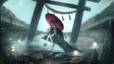 yande.re 685743 hololive hololive_english ninomae_ina&#039;nis no_bra tagme tentacles thighhighs wings