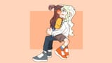 lwa - diakko hug embarrassed orange 3840x2160