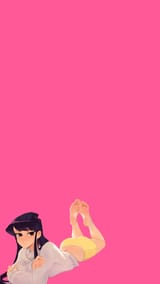 Komi Wallpaper Pink