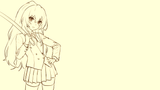 toradora - taiga sword sketch warm