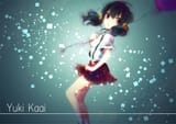 Konachan.com - 126252 black_hair brown_eyes kaai_yuki sazanami_shione skirt twintails vocaloid