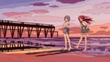 [a=woodsbench; c=Miki Sayaka; c=Sakura Kyouko; pixiv=107534618_p0; ratio=16:9]