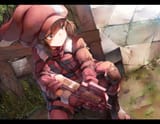 Konachan.com - 265204 belko boots brown_eyes brown_hair gloves gun gun_gale_online hat kohiruimaki_karen llenn_(sao) loli military short_hair sword_art_online weapon